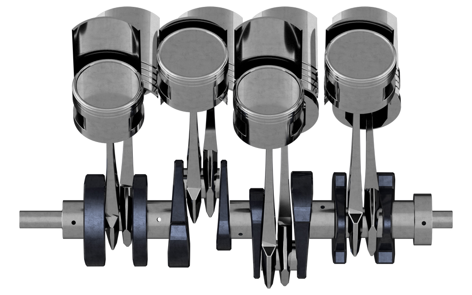 Animated V8 Crankshaft 3D Model by Abdelrahman_Elmasry 3DOcean